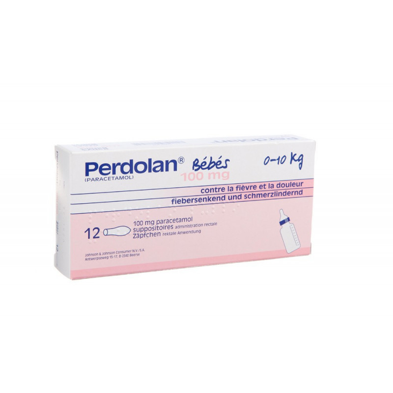 Perdolan 12 Suppositoires Bebe 100mg Perdolan 12 Suppositoires Bebe 100mg