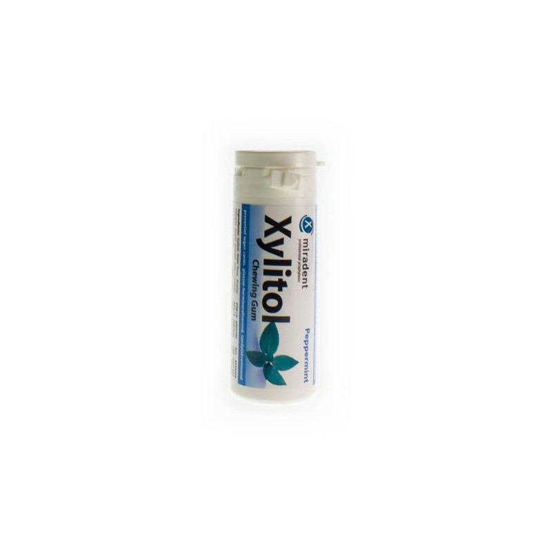 Miradent Xylitol Chewing gum menthe poivrée 30g - 27718 