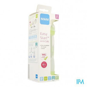 MAM Biberon Easy Start / Anti-Colique - 320ml - Garcon -Tétine Débit 3