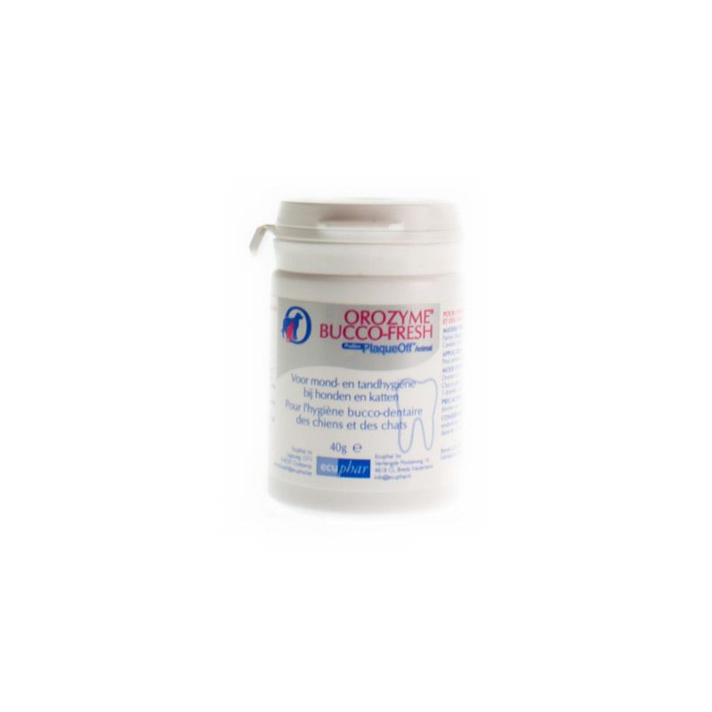 Orozyme PlaqueOff Para Perros Y Gatos - 40g, Reduce Sarro Y Mal Aliento, Con Alga Ascophyllum Nodosum